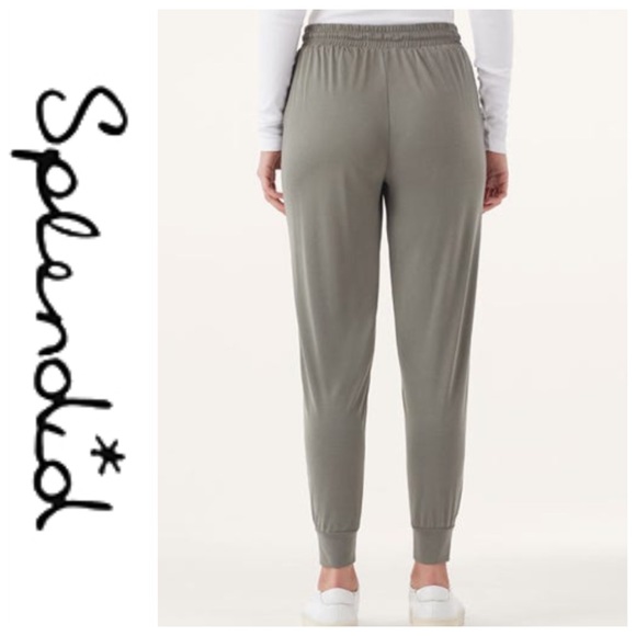 💕SALE💕 Splendid Gray Silky Joggers - Picture 2 of 10